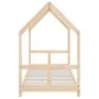 Kinderbettgestell aus massivem Kiefernholz 80x200 cm von vidaXL, Kinderbetten und Betten für Kinder - Ref: Foro24-835715, Pre...