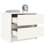 Nachttische 2 Stück massives Kiefernholz weiß 40x31x35,5 cm von vidaXL, Nachttische - Ref: Foro24-836138, Preis: 70,43 €, Rab...