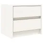 Nachttische 2 Stück massives Kiefernholz weiß 40x31x35,5 cm von vidaXL, Nachttische - Ref: Foro24-836138, Preis: 68,16 €, Rab...