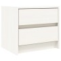 Nachttische 2 Stück massives Kiefernholz weiß 40x31x35,5 cm von vidaXL, Nachttische - Ref: Foro24-836138, Preis: 70,43 €, Rab...