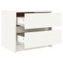 Mesitas de noche 2 uds madera maciza pino blanco 40x31x35,5 cm de vidaXL, Mesitas de noche - Ref: Foro24-836138, Precio: 70,3...