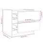 Nachttische 2 Stück massives Kiefernholz weiß 40x31x35,5 cm von vidaXL, Nachttische - Ref: Foro24-836138, Preis: 70,43 €, Rab...