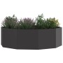 Jardinera Negro 120 x 120 x 35 cm Acero
