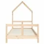 Estructura de cama para niños madera maciza de pino 80x200 cm de vidaXL, Cunas y camas para niños - Ref: Foro24-834564, Preci...
