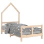 Kinderbettgestell aus massivem Kiefernholz 80x160 cm von vidaXL, Kinderbetten und Betten für Kinder - Ref: Foro24-834558, Pre...