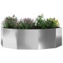 Jardinera Plateado 120 x 120 x 35 cm Acero Galvanizado