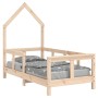 Massivholz Kiefer Kinderbettgestell 70x140 cm von vidaXL, Kinderbetten und Betten für Kinder - Ref: Foro24-834555, Preis: 86,...