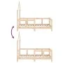 Solid pine wood bed frame for children 70x140 cm by vidaXL, Cribs and beds for children - Ref: Foro24-834555, Price: 85,37 €,...