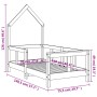 Massivholz Kiefer Kinderbettgestell 70x140 cm von vidaXL, Kinderbetten und Betten für Kinder - Ref: Foro24-834555, Preis: 86,...