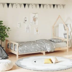 Children's bed frame solid pine wood 90x200 cm by vidaXL, Cribs and beds for children - Ref: Foro24-834567, Price: 93,85 €, D...