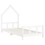 Estructura de cama para niños madera de pino blanco 90x200 cm de vidaXL, Cunas y camas para niños - Ref: Foro24-834568, Preci...
