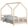 Estructura de cama infantil madera maciza de pino 90x190 cm de vidaXL, Cunas y camas para niños - Ref: Foro24-835727, Precio:...