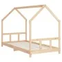 Estructura de cama infantil madera maciza de pino 90x190 cm de vidaXL, Cunas y camas para niños - Ref: Foro24-835727, Precio:...