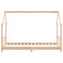 Solid pine wood children's bed frame 90x190 cm by vidaXL, Cribs and beds for children - Ref: Foro24-835727, Price: 112,63 €, ...