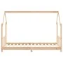 Solid pine wood children's bed frame 90x190 cm by vidaXL, Cribs and beds for children - Ref: Foro24-835727, Price: 110,98 €, ...