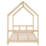 Solid pine wood children's bed frame 90x190 cm by vidaXL, Cribs and beds for children - Ref: Foro24-835727, Price: 110,98 €, ...