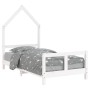 White pine wood children's bed frame 80x160 cm by vidaXL, Cribs and beds for children - Ref: Foro24-834559, Price: 99,41 €, D...