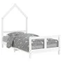 White pine wood children's bed frame 80x160 cm by vidaXL, Cribs and beds for children - Ref: Foro24-834559, Price: 98,07 €, D...