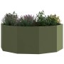 Jardinera Verde Oliva 90 x 90 x 35 cm Acero