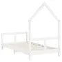 White pine wood children's bed frame 80x160 cm by vidaXL, Cribs and beds for children - Ref: Foro24-834559, Price: 98,07 €, D...