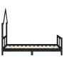 Bed frame for children made of black pine wood 80x160 cm by vidaXL, Cribs and beds for children - Ref: Foro24-834560, Price: ...
