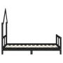 Bed frame for children made of black pine wood 80x160 cm by vidaXL, Cribs and beds for children - Ref: Foro24-834560, Price: ...