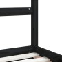 Bed frame for children made of black pine wood 80x160 cm by vidaXL, Cribs and beds for children - Ref: Foro24-834560, Price: ...
