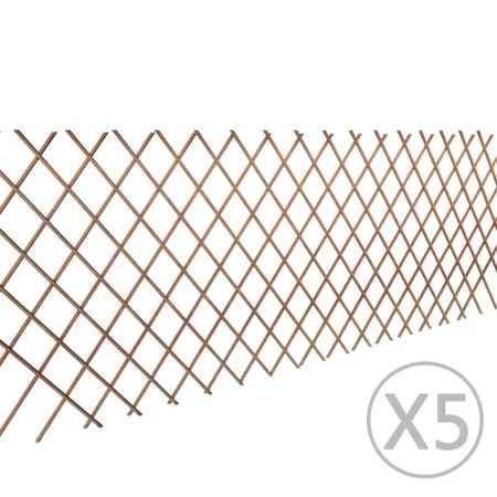 Valla enrejada de sauce 5 piezas 180x90 cm de vidaXL, Paneles de vallas - Ref: Foro24-140395, Precio: 47,14 €, Descuento: %