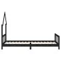 Bed frame for children made of black pine wood 90x200 cm by vidaXL, Cribs and beds for children - Ref: Foro24-834569, Price: ...