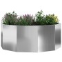 Jardinera Plateado 90 x 90 x 35 cm Acero Galvanizado