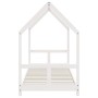 Estructura de cama para niños madera de pino blanco 80x200 cm