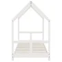 White pine wood children's bed frame 80x200 cm by vidaXL, Cribs and beds for children - Ref: Foro24-835716, Price: 114,47 €, ...