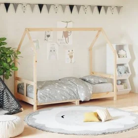Kinderbettgestell aus massivem Kiefernholz 80x160 cm von vidaXL, Kinderbetten und Betten für Kinder - Ref: Foro24-835724, Pre...