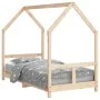 Estructura de cama para niños madera maciza de pino 80x160 cm de vidaXL, Cunas y camas para niños - Ref: Foro24-835724, Preci...