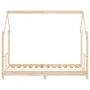 Estructura de cama para niños madera maciza de pino 80x160 cm de vidaXL, Cunas y camas para niños - Ref: Foro24-835724, Preci...