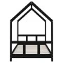 Kinderbettgestell aus schwarzem Kiefernholz, 90 x 190 cm von vidaXL, Kinderbetten und Betten für Kinder - Ref: Foro24-835729,...