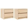 Nachttische 2 Stk. aus massivem Kiefernholz 40x31x35,5 cm von vidaXL, Nachttische - Ref: Foro24-836136, Preis: 76,51 €, Rabat...