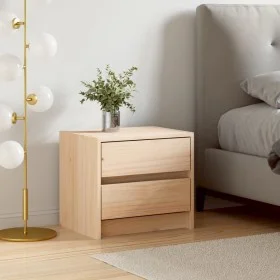 Solid pine wood bedside table 40x31x35.5 cm by vidaXL, Nightstands - Ref: Foro24-836135, Price: 41,65 €, Discount: %