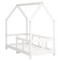 White pine wood children's bed frame 70x140 cm by vidaXL, Cribs and beds for children - Ref: Foro24-835722, Price: 111,66 €, ...