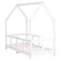 White pine wood children's bed frame 70x140 cm by vidaXL, Cribs and beds for children - Ref: Foro24-835722, Price: 111,66 €, ...