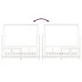 White pine wood children's bed frame 70x140 cm by vidaXL, Cribs and beds for children - Ref: Foro24-835722, Price: 111,66 €, ...
