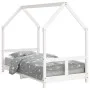 Bed frame for children made of white pine wood 80x160 cm by vidaXL, Cribs and beds for children - Ref: Foro24-835725, Price: ...