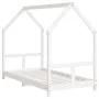 Bed frame for children made of white pine wood 80x160 cm by vidaXL, Cribs and beds for children - Ref: Foro24-835725, Price: ...