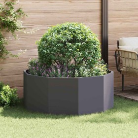 Jardinera Negro 120 x 120 x 50 cm Acero en Maceteros y jardineras | Comprar online en Foro24