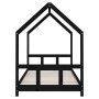 Estructura de cama para niños madera de pino negro 90x200 cm