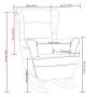 Schaukelstuhl mit braunen Samtbeinen aus Gummibaumholz von vidaXL, Schaukelstühle - Ref: Foro24-329371, Preis: 262,22 €, Raba...