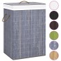Gray Single Section Bamboo Laundry Basket by vidaXL, Laundry baskets - Ref: Foro24-320755, Price: 28,46 €, Discount: %