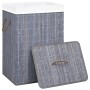 Gray Single Section Bamboo Laundry Basket by vidaXL, Laundry baskets - Ref: Foro24-320755, Price: 28,46 €, Discount: %