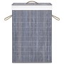 Gray Single Section Bamboo Laundry Basket by vidaXL, Laundry baskets - Ref: Foro24-320755, Price: 28,46 €, Discount: %