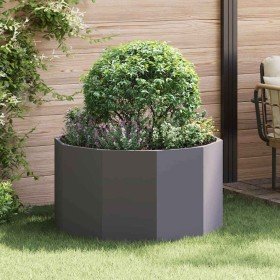 Jardinera Negro 90 x 90 x 50 cm Acero en Maceteros y jardineras | Comprar online en Foro24